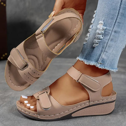 Sandales Compensées de Maintien pour Femme