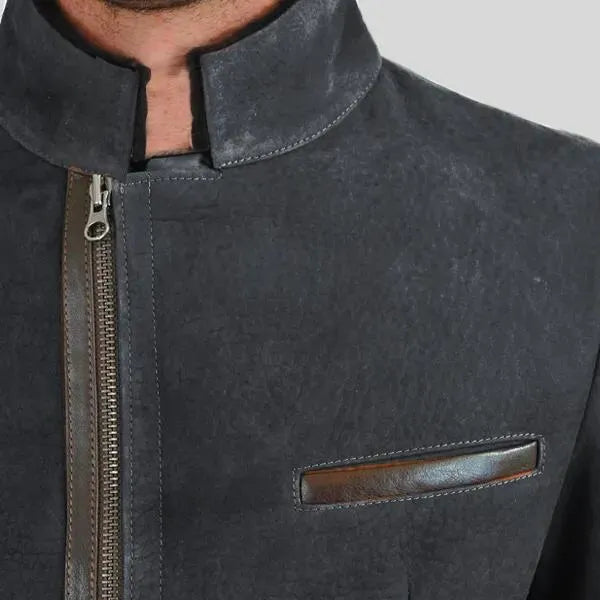 Veste zippée unie automne-hiver pour homme