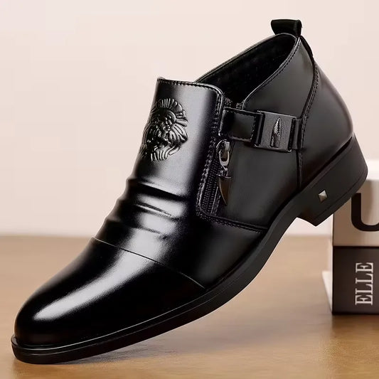 Chaussures classiques à fermeture éclair pour hommes