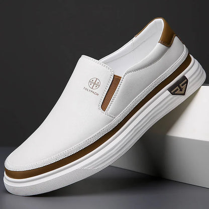Mocassins pour hommes effet cuir italien
