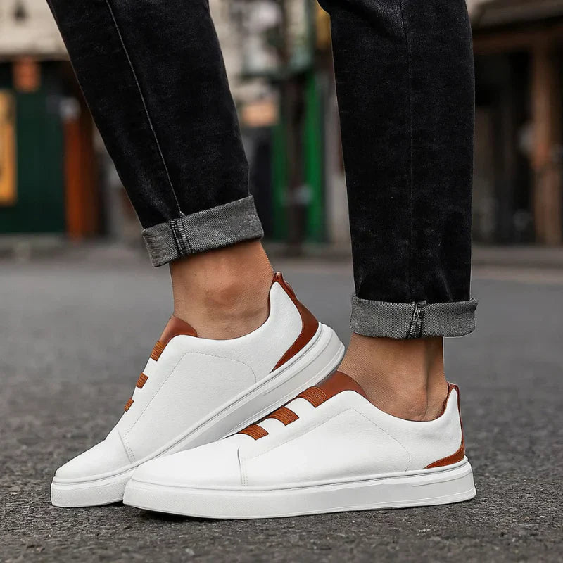 Baskets Décontractées en Effet Cuir pour Hommes