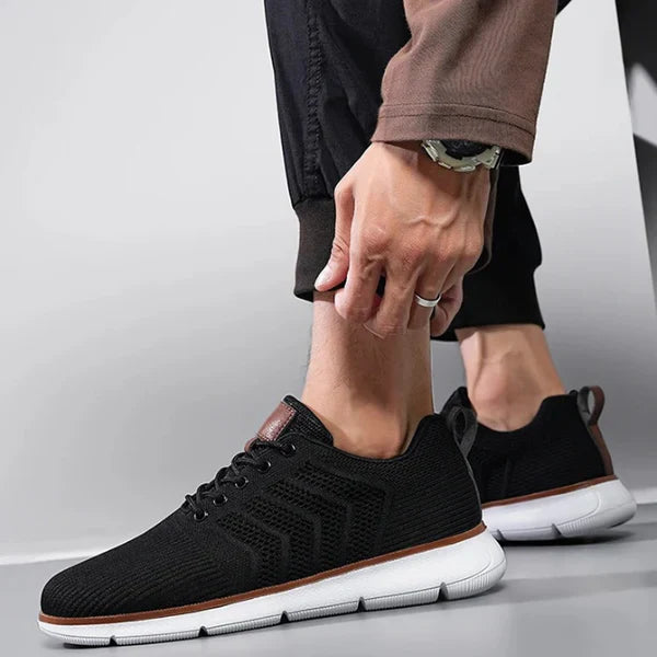 Baskets montantes respirantes en maille pour hommes
