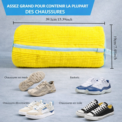 Sac à chaussures réutilisable en filet pour le lavage