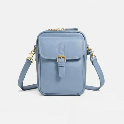 Sac à Main Bandoulière Compact en Effet Cuir pour Femme