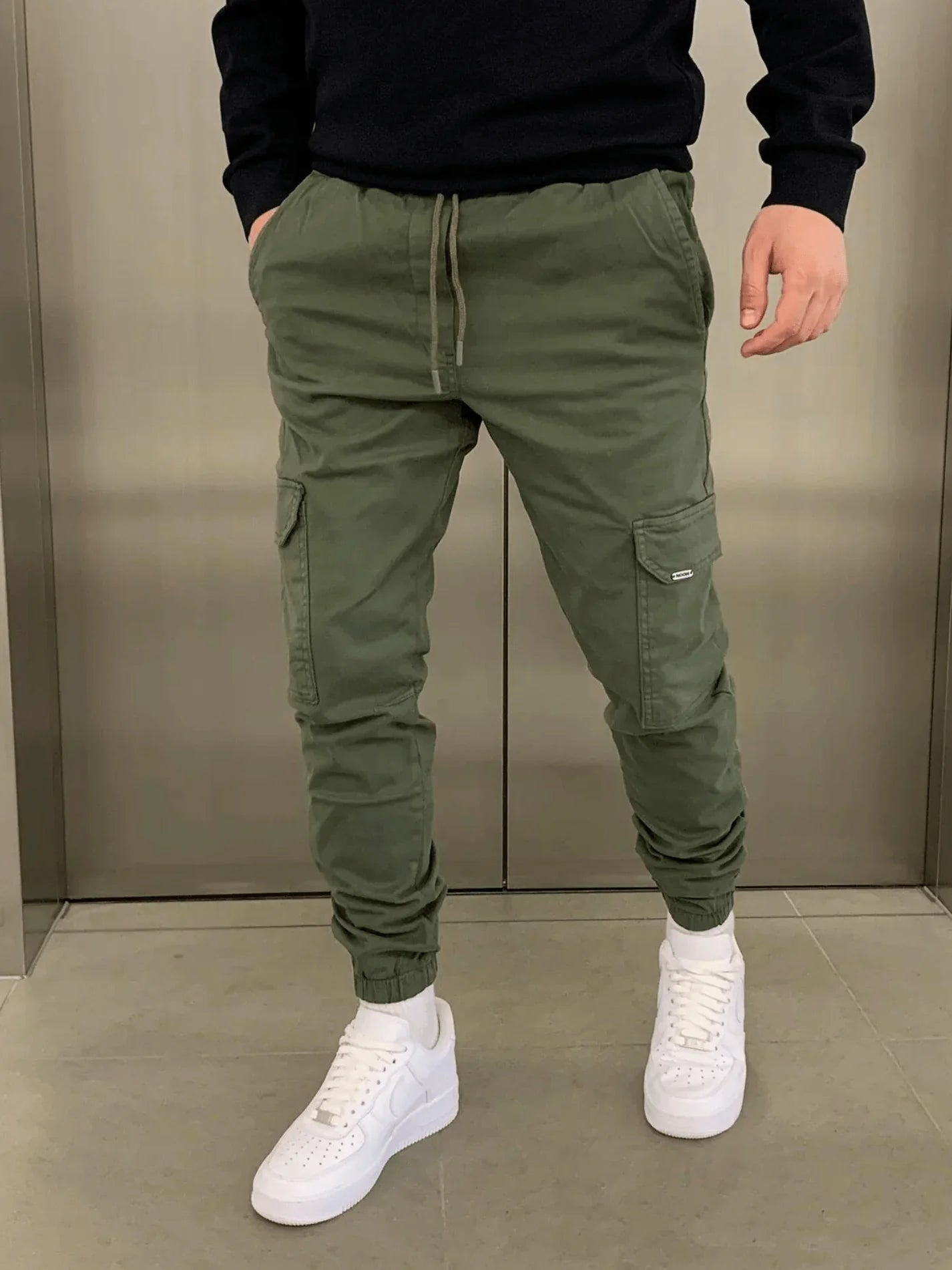 Pantalon cargo de jogging slim pour homme