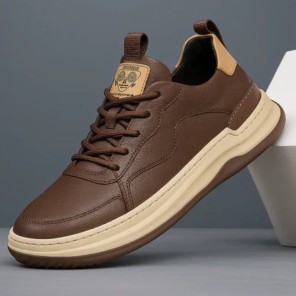 Baskets rembourrées effet cuir pour hommes