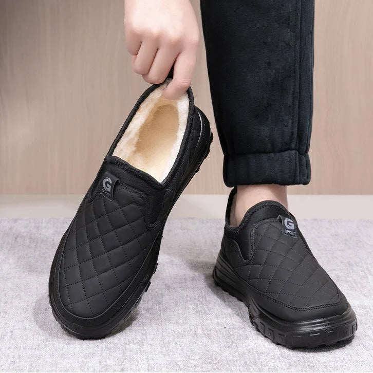Chaussures d'hiver résistantes à l’eau pour hommes – Chaudes, antidérapantes et avec soutien confortable