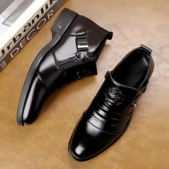 Chaussures classiques à fermeture éclair pour hommes