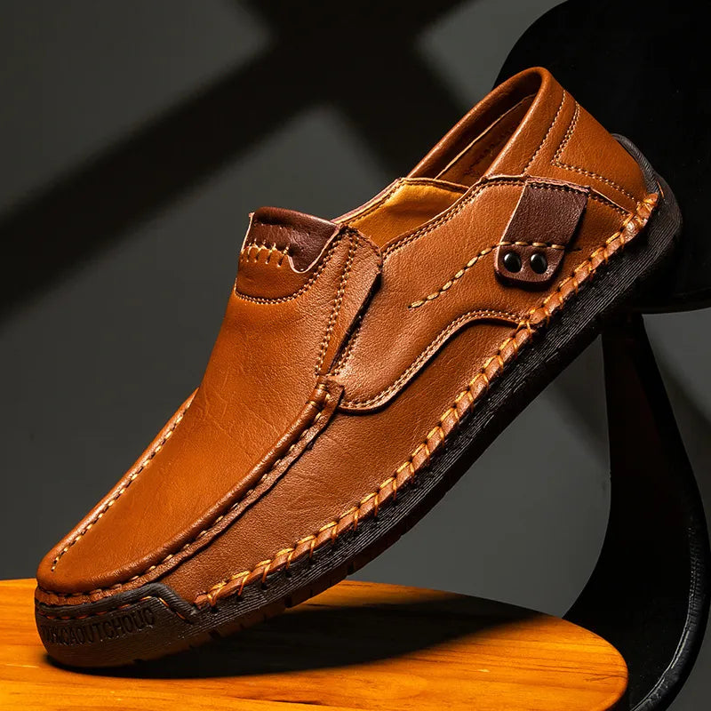 Mocassins effet cuir pour hommes