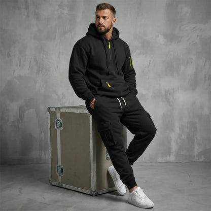 Ensemble sweat à capuche et jogging thermique pour homme