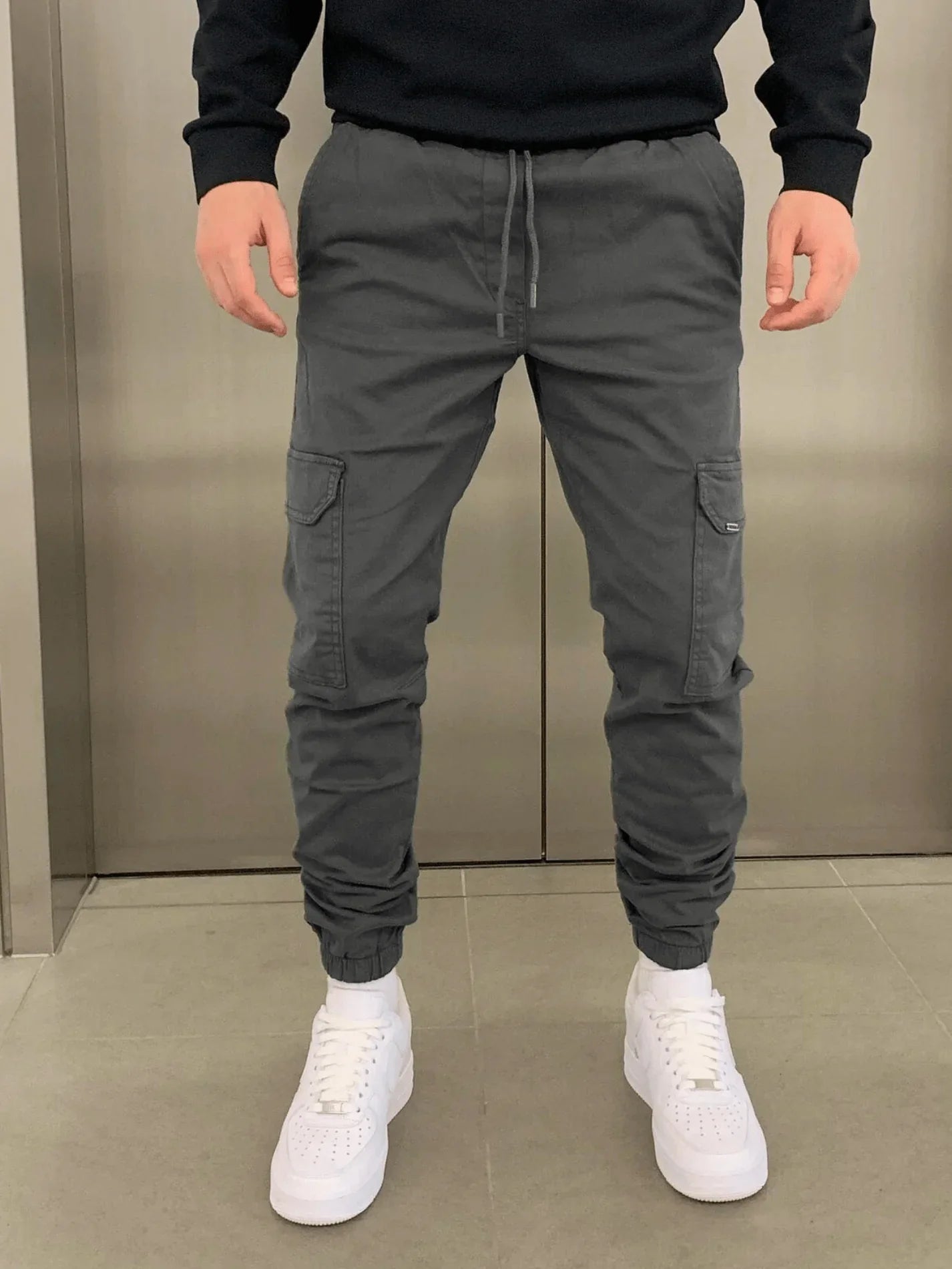 Pantalon cargo de jogging slim pour homme