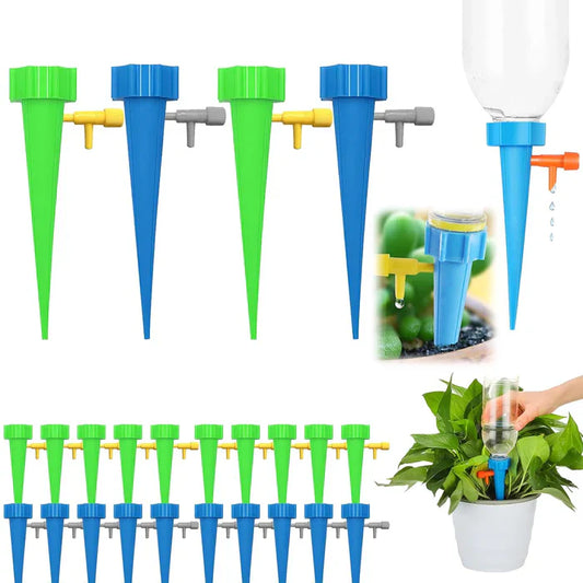 Piquets d'irrigation goutte à goutte réglables pour l'arrosage des plantes en bouteille