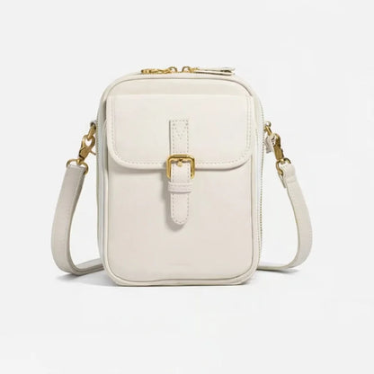 Sac à Main Bandoulière Compact en Effet Cuir pour Femme
