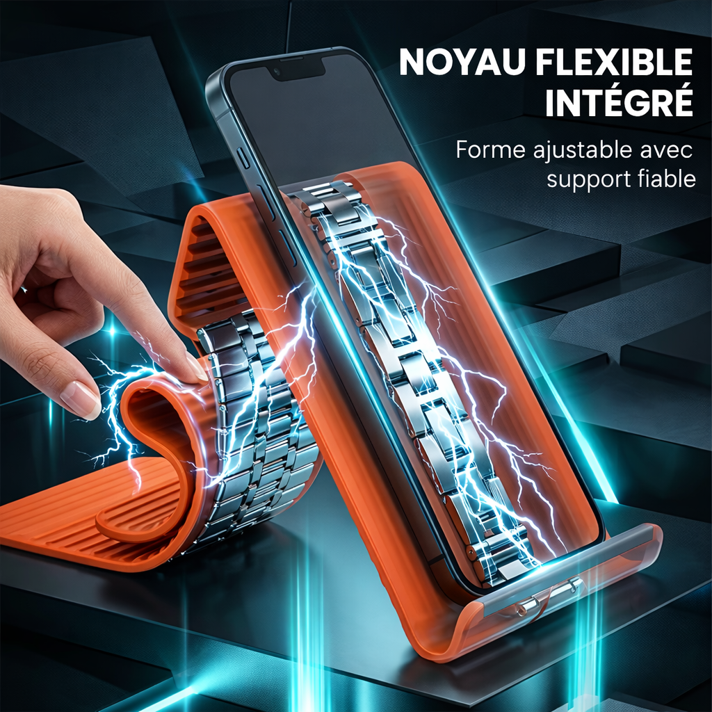 Support de téléphone flexible et réglable avec pince