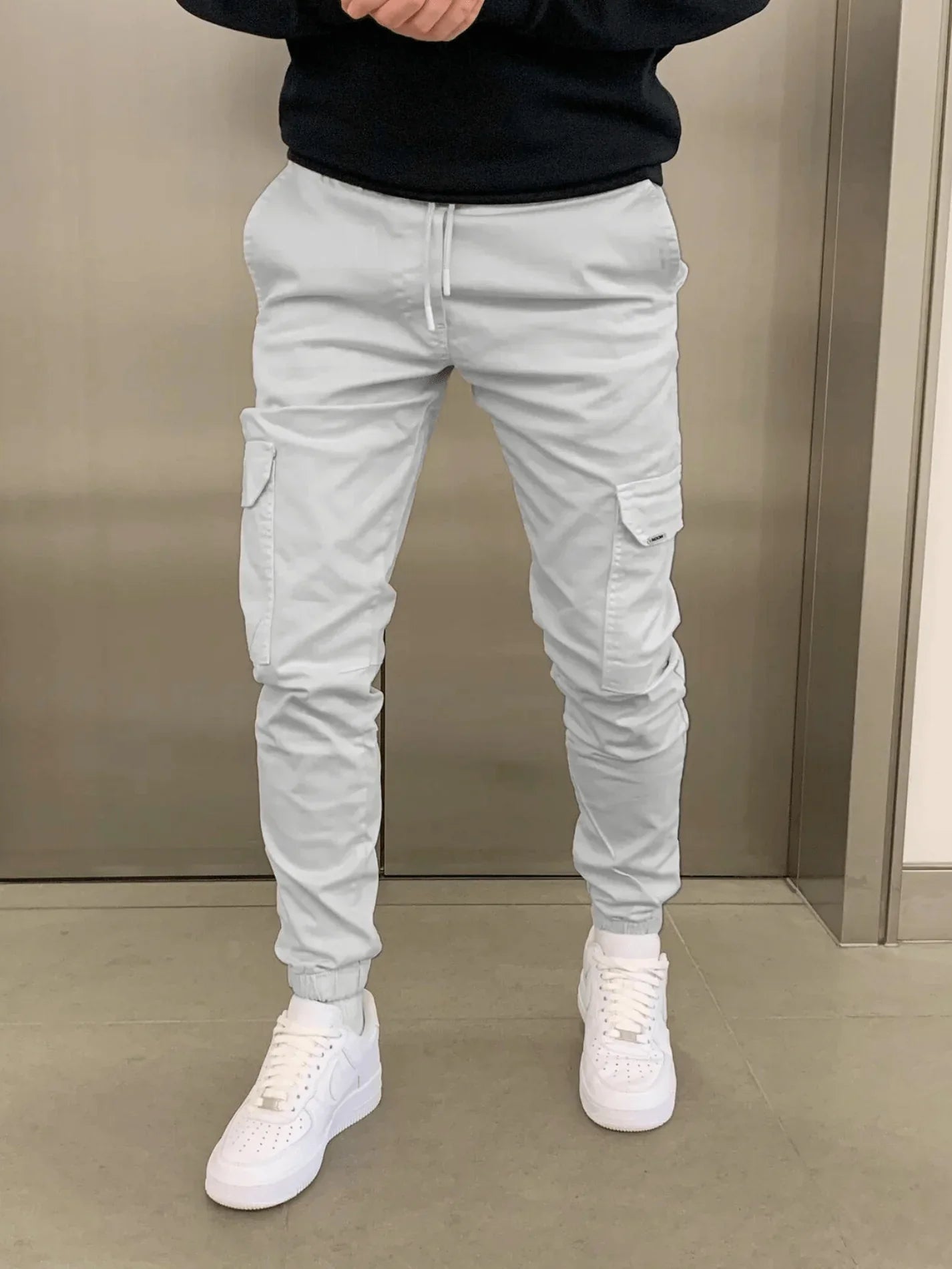 Pantalon cargo de jogging slim pour homme