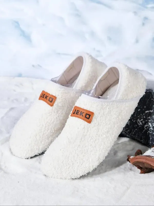 Pantoufles d'intérieur confortables en coton chaud pour femmes
