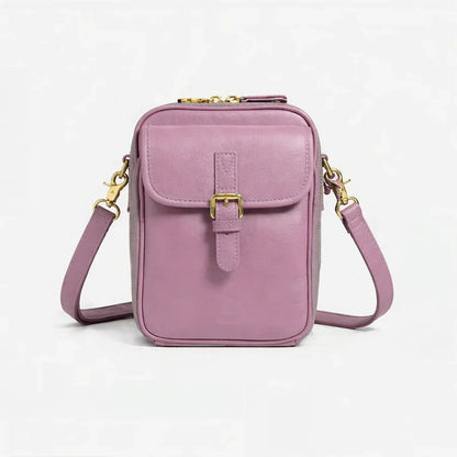 Sac à Main Bandoulière Compact en Effet Cuir pour Femme