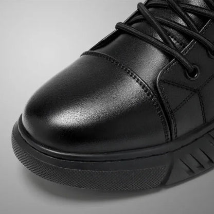 Bottes Chukka pour hommes, doublées en polaire et aspect cuir