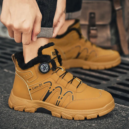 Chaussures de travail d'hiver résistantes à l’eau pour hommes
