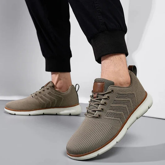 Baskets montantes respirantes en maille pour hommes