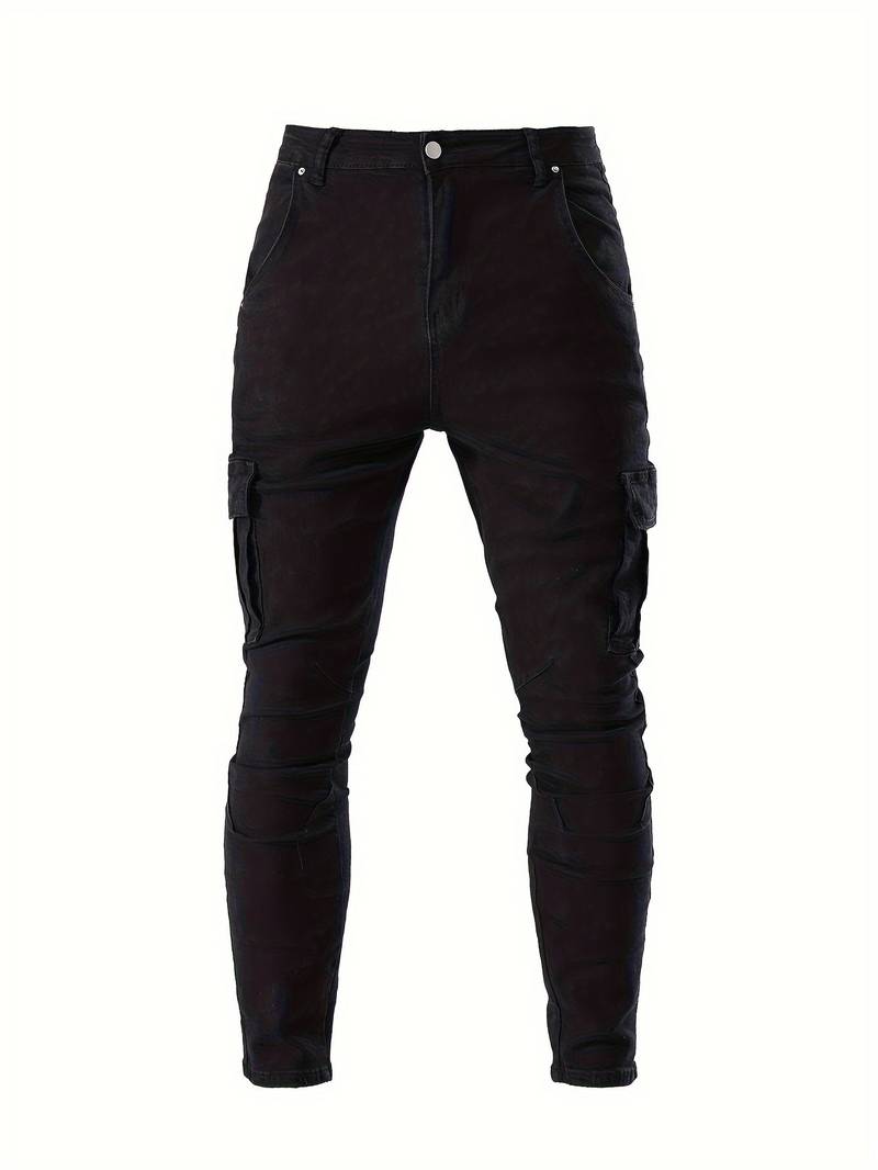 Jeans cargo slim pour homme