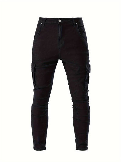Jeans cargo slim pour homme