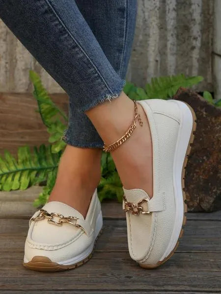 Mocassins de Marche Confortables et Faciles à Enfiler pour Femmes