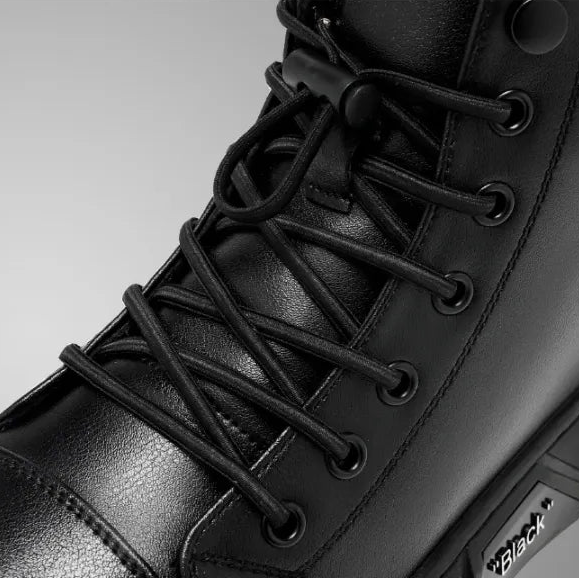 Bottes Chukka pour hommes, doublées en polaire et aspect cuir