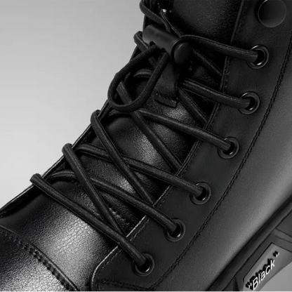 Bottes Chukka pour hommes, doublées en polaire et aspect cuir