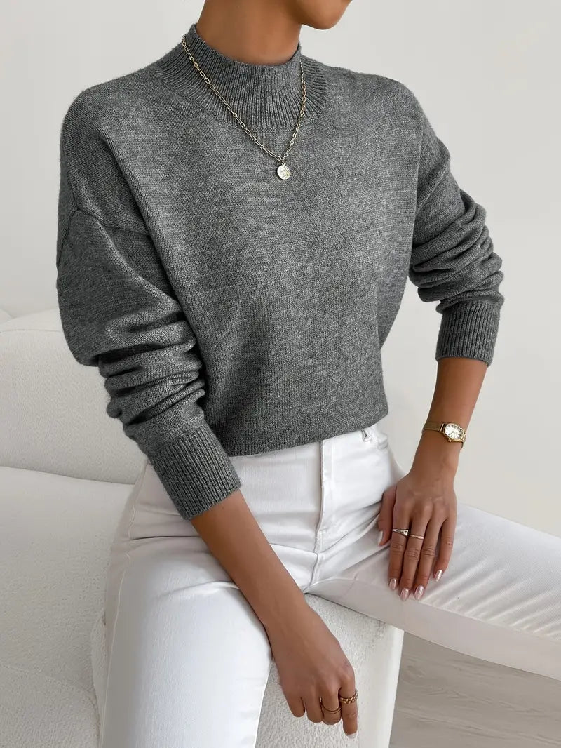 Pull à col roulé confortable pour femme