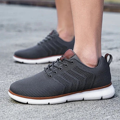 Baskets montantes respirantes en maille pour hommes