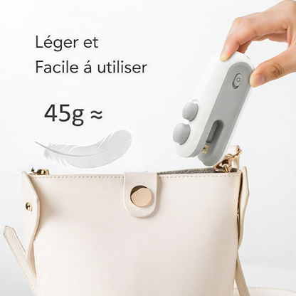 Mini scelleuse thermique rechargeable avec cutter et aimant