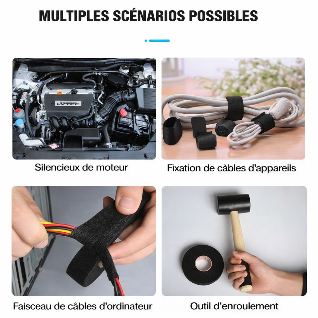 Ruban isolant résistant à la chaleur pour fils électriques