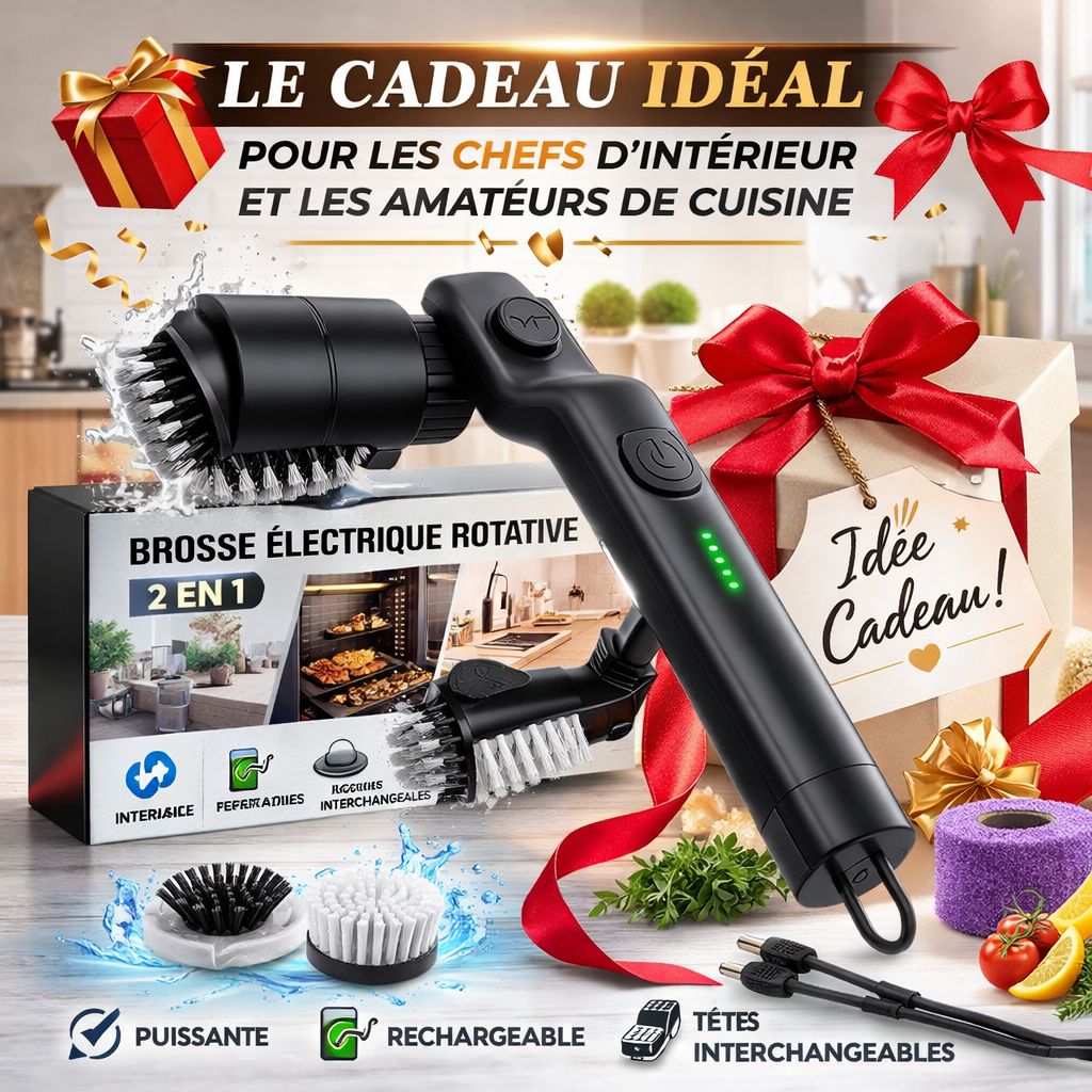 Brosse de nettoyage pour barbecue électrique sans fil