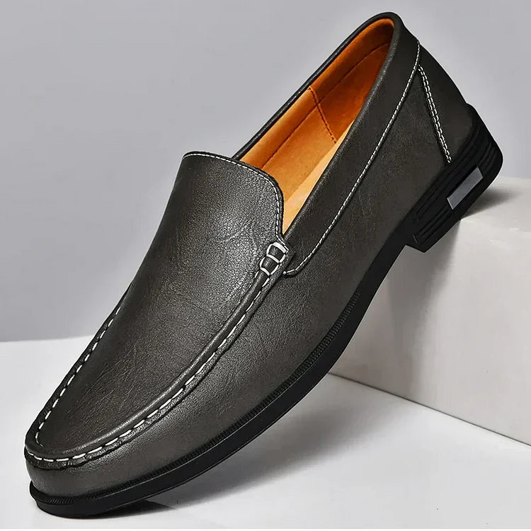 Mocassins pour hommes effet cuir italien