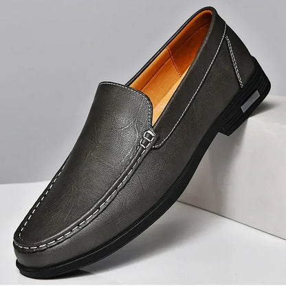Mocassins pour hommes effet cuir italien