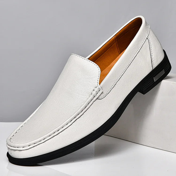 Mocassins pour hommes effet cuir italien