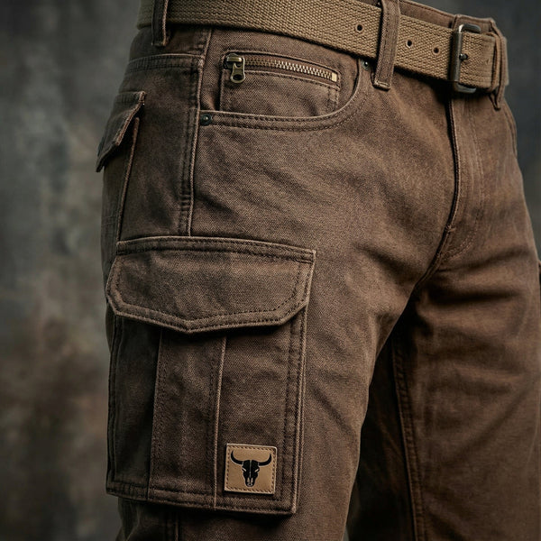 Pantalon utilitaire en toile de coton isolée pour homme