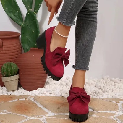 Chaussures confortables à talons épais et soutien pour femmes