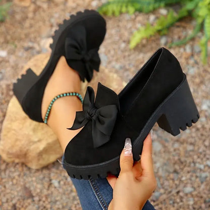 Chaussures confortables à talons épais et soutien pour femmes