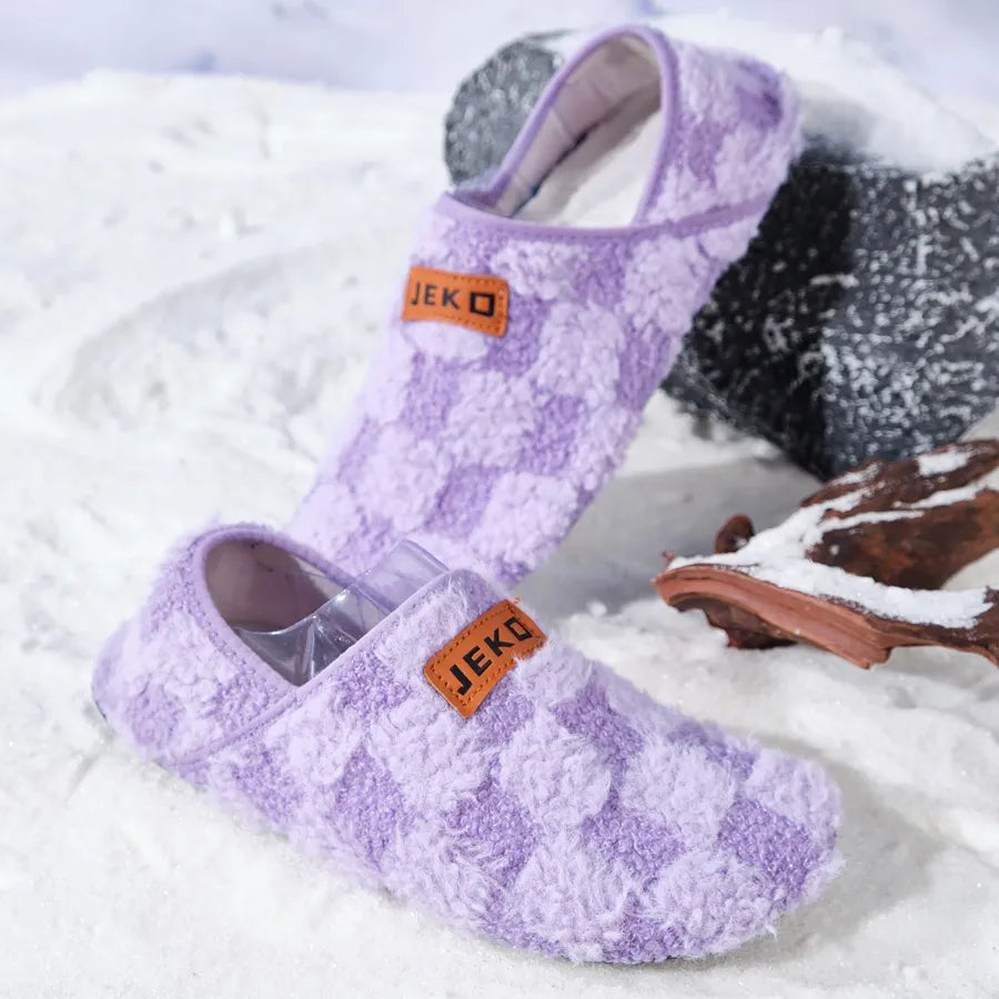 Pantoufles d'intérieur confortables en coton chaud pour femmes