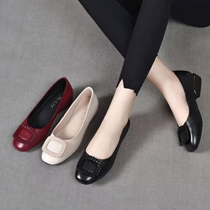 Mocassins effet cuir souple pour femmes