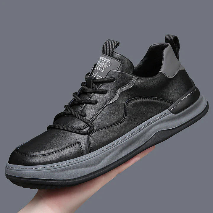 Baskets rembourrées effet cuir pour hommes