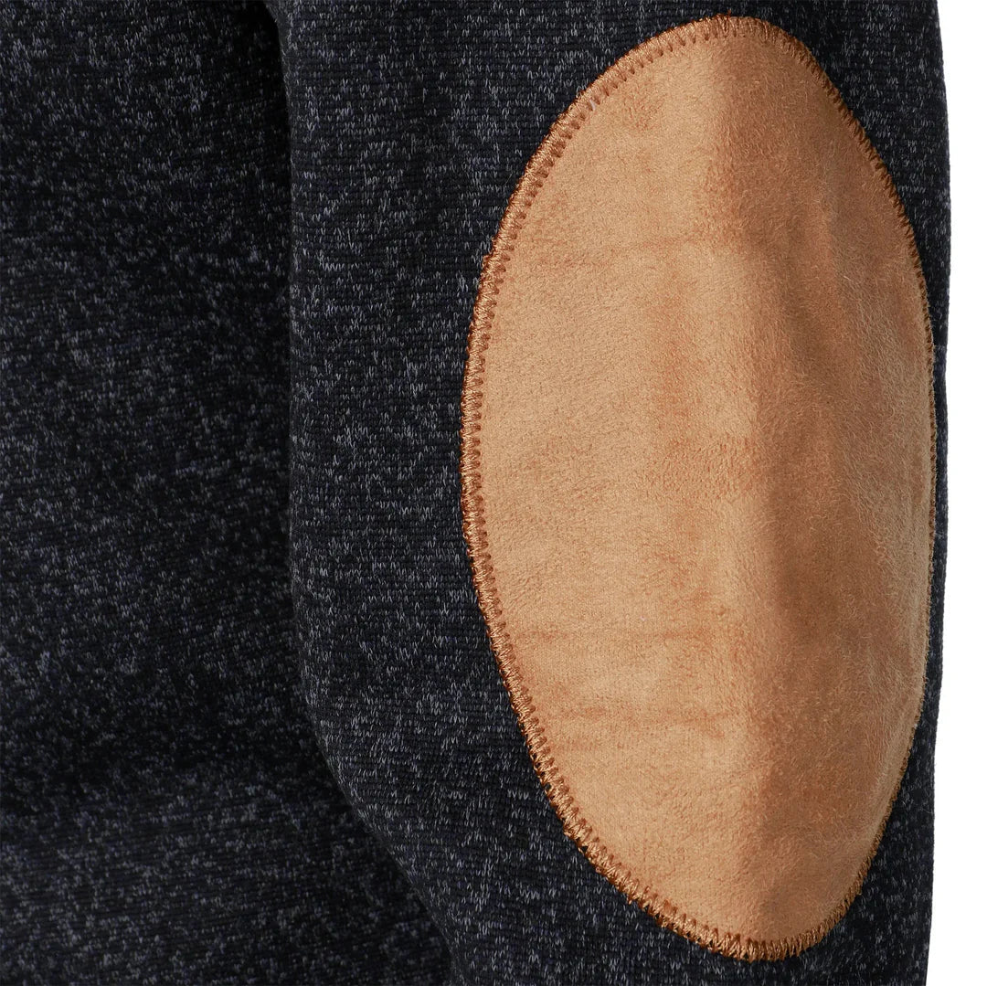 Pull moderne en maille à col boutonné