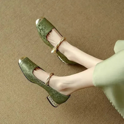 Ballerines Élégantes pour Femmes Ornées de Perles