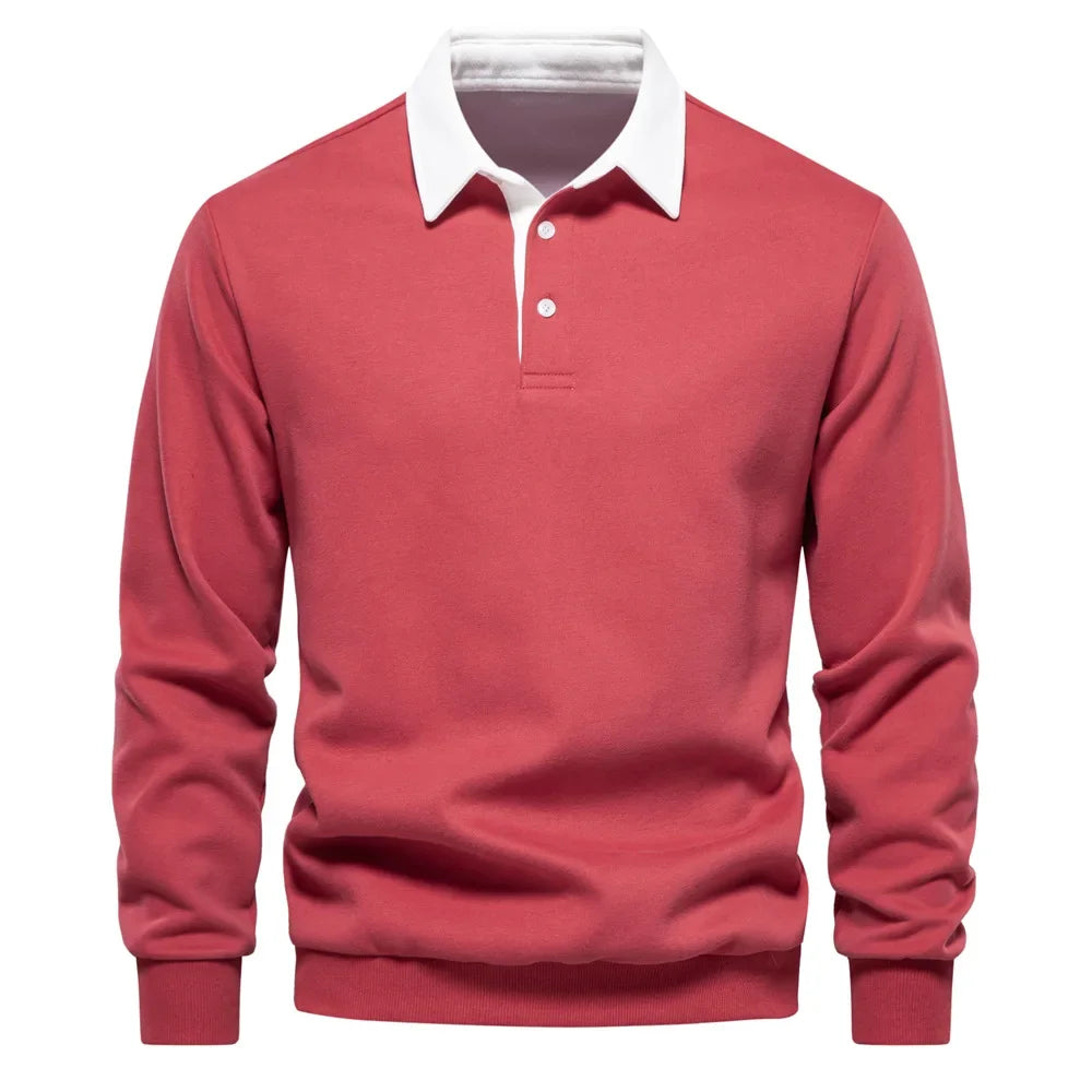 Polo classique pour homme en mélange de coton, idéal au quotidien