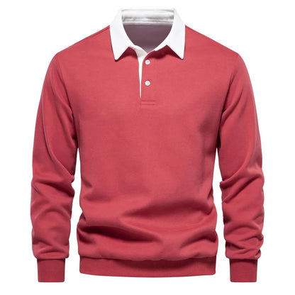 Polo classique pour homme en mélange de coton, idéal au quotidien