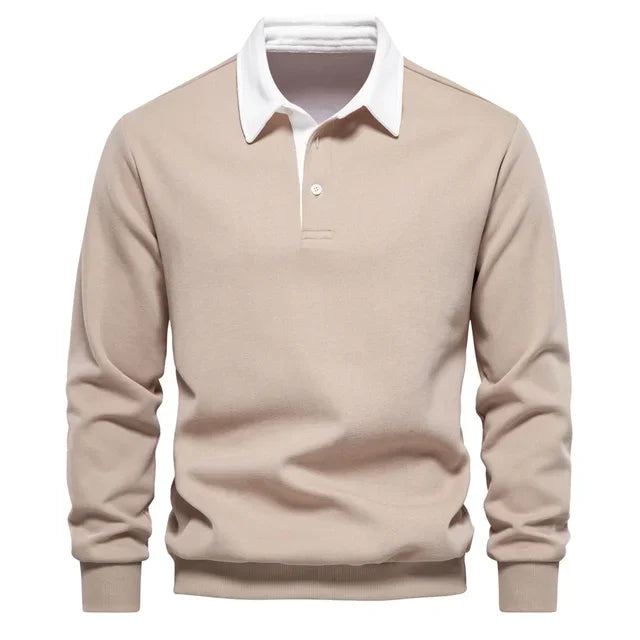 Polo classique pour homme en mélange de coton, idéal au quotidien