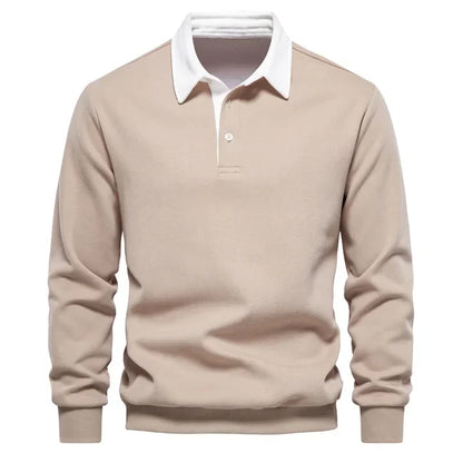 Polo classique pour homme en mélange de coton, idéal au quotidien