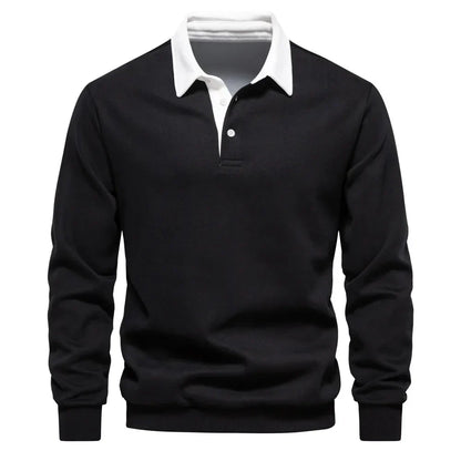 Polo classique pour homme en mélange de coton, idéal au quotidien